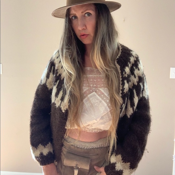 Vintage 60s/70s Nordic Wool Fairisle Sweater - Picture 2 of 8